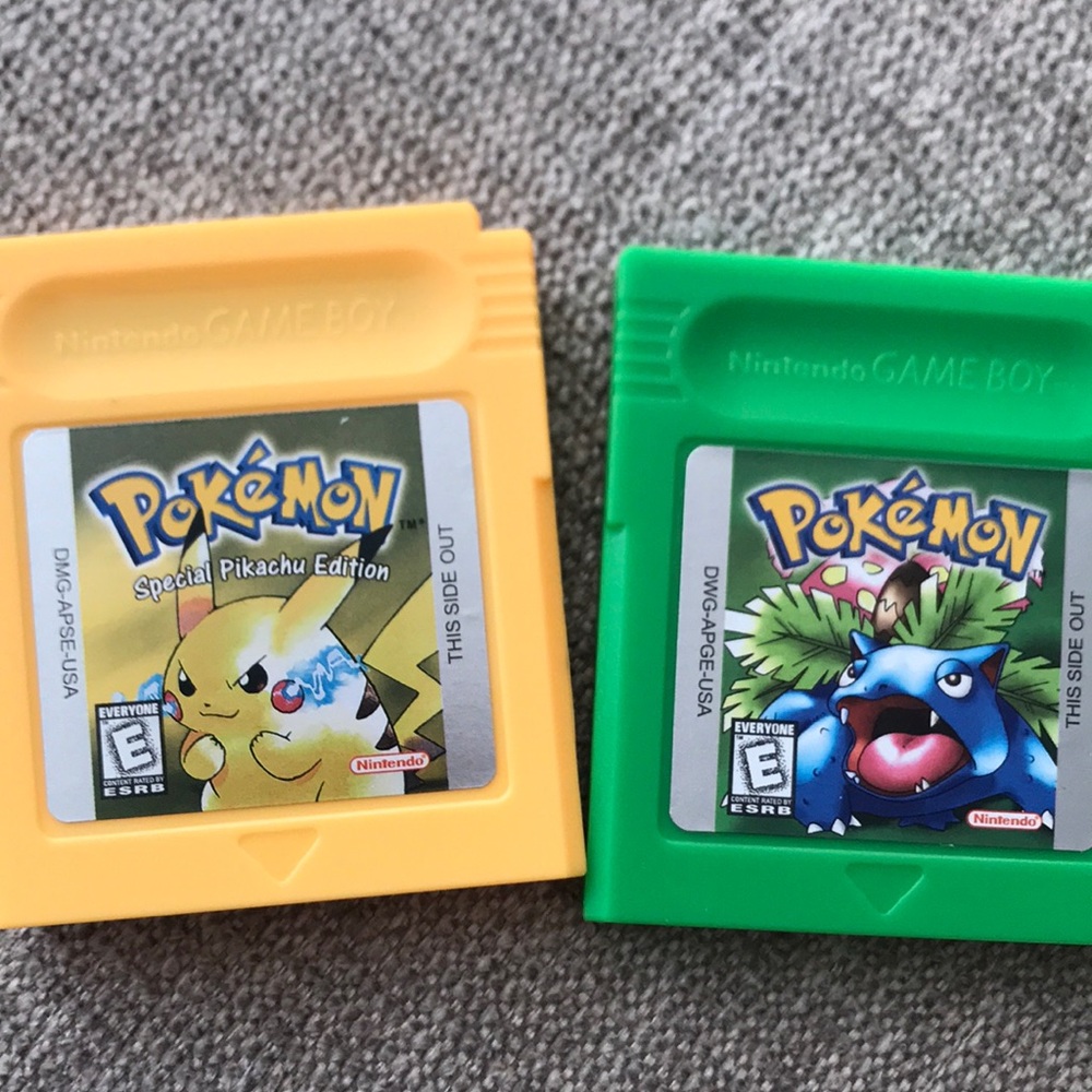 Pokémon yellow and green version